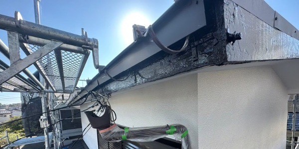 防水：雨どい交換01