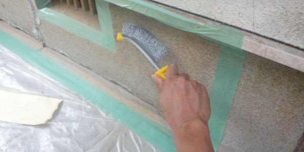 防水：基礎クラック補修01