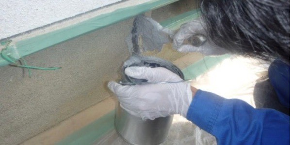 防水：基礎クラック補修02